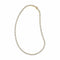 Yellow Gold Asscher Diamond Tennis Necklace - 1